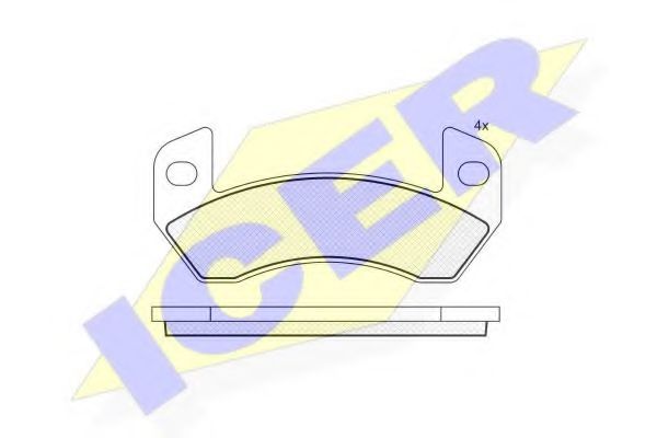 181873 ICER Тормозные колодки 181873 ICER Тормозные колодки