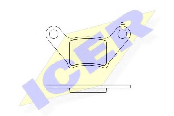 181991 ICER Тормозные колодки 181991 ICER Тормозные колодки