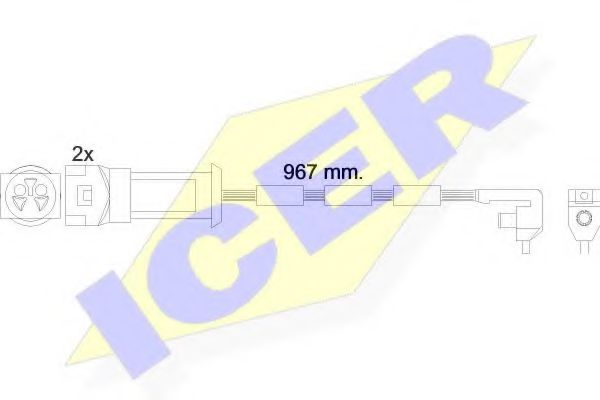 ICER 610069EC Датчик износа тормозных колодок ICER 