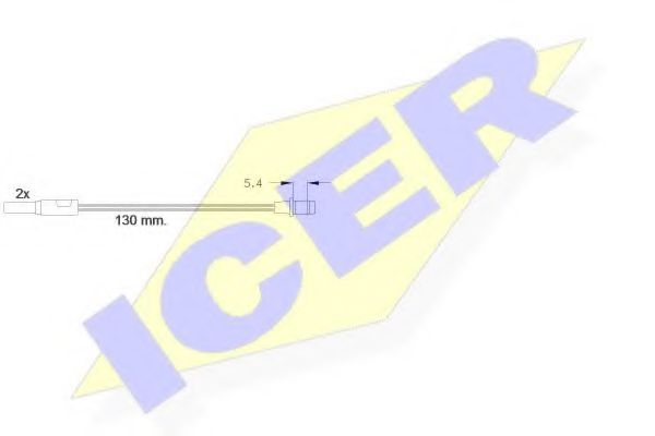 ICER 610166EC Скобы тормозных колодок ICER 