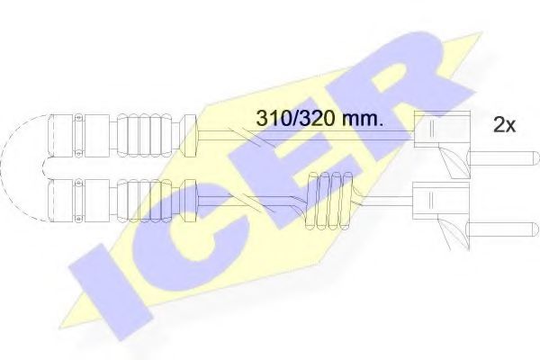 ICER 610221EC Датчик износа тормозных колодок ICER 