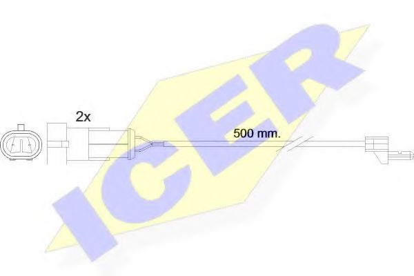 ICER 610223EC Датчик износа тормозных колодок ICER 