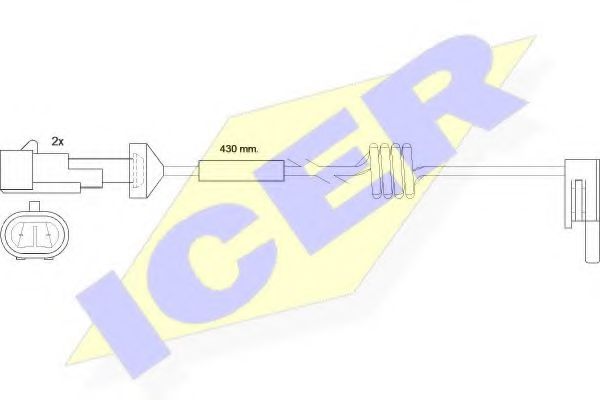ICER 610235EC Скоба тормозного суппорта ICER 