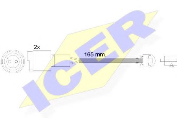 ICER 610238EC Датчик износа тормозных колодок ICER 