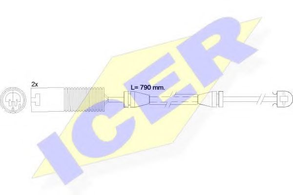 ICER 610242EC Датчик износа тормозных колодок ICER 