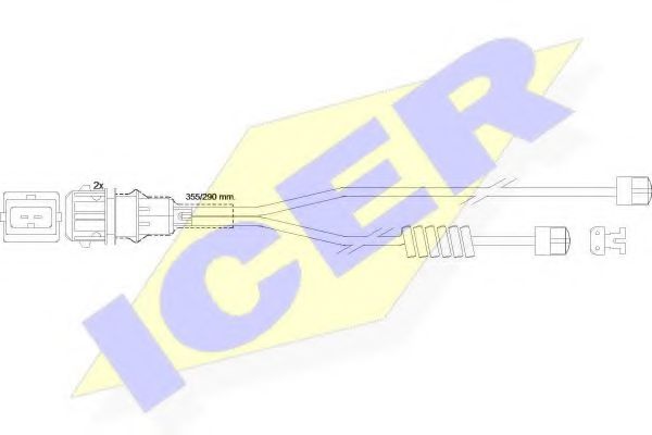 ICER 610254EC Датчик износа тормозных колодок ICER 
