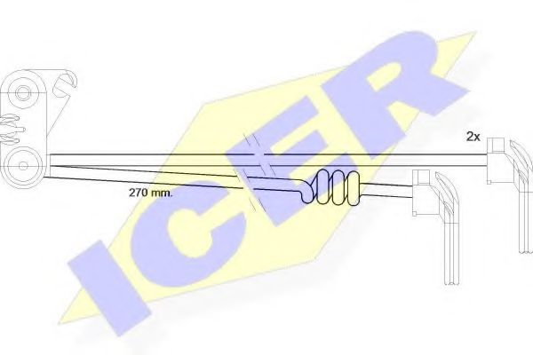 ICER 610280C Скобы тормозных колодок для SCANIA P,G,R,T