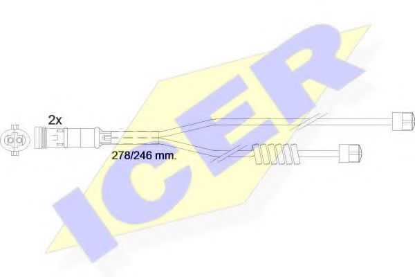 ICER 610302EC Датчик износа тормозных колодок для MAN NU