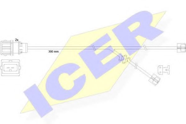 ICER 610304EC Скобы тормозных колодок ICER 