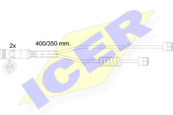 ICER 610338EC Скобы тормозных колодок ICER 