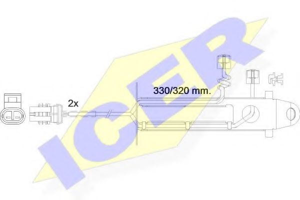 ICER 610361EC Скобы тормозных колодок для DAF LF