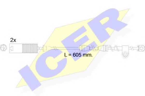 ICER 610390EC Скобы тормозных колодок ICER 
