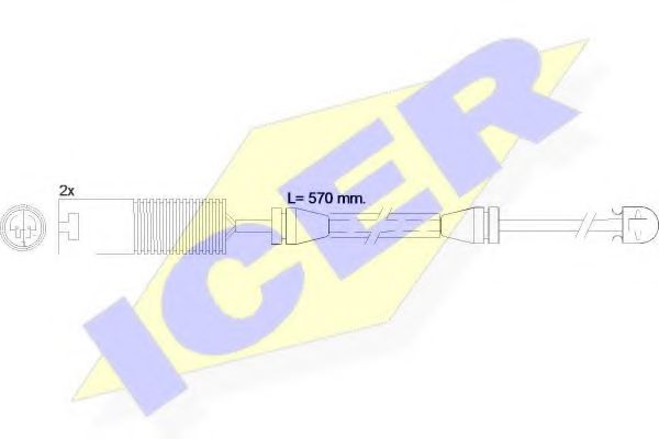 ICER 610395EC Скобы тормозных колодок ICER 