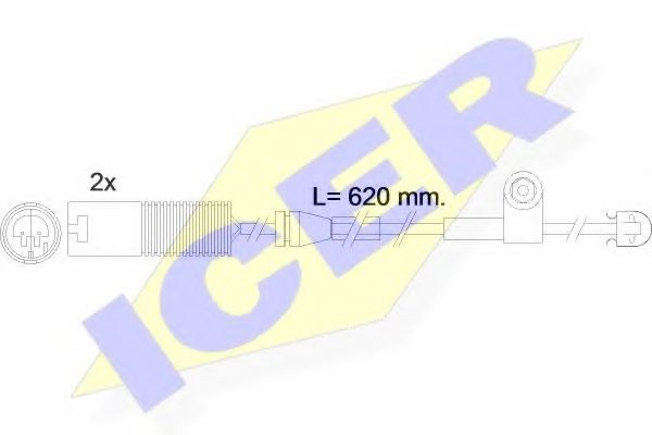 ICER 610396EC Скобы тормозных колодок ICER 