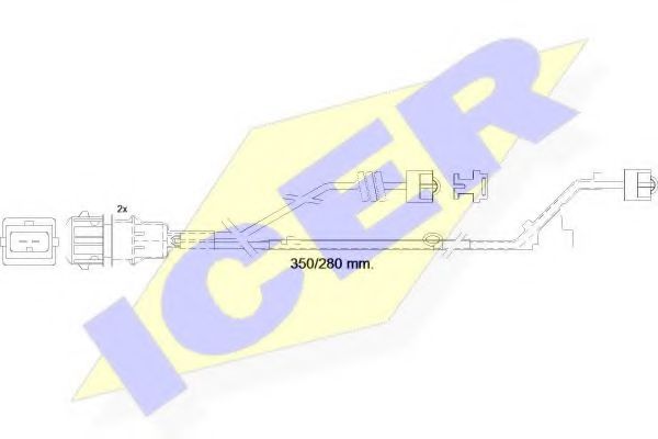 ICER 610423EC Скоба тормозного суппорта для VOLVO 8700