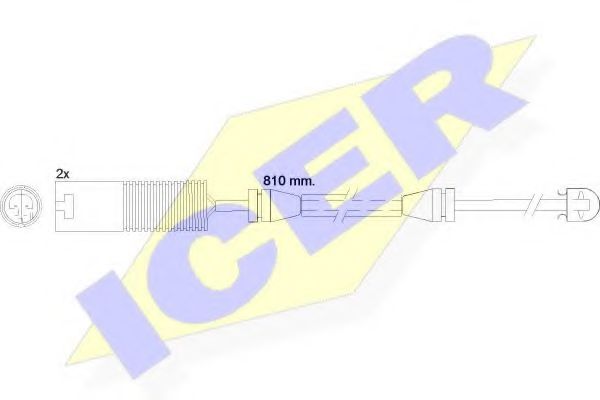 ICER 610425EC Скобы тормозных колодок ICER 