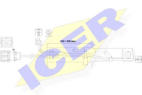 ICER 610430EC Скобы тормозных колодок ICER для RENAULT TRUCKS