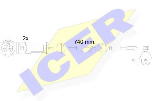 ICER 610446EC Скобы тормозных колодок ICER 