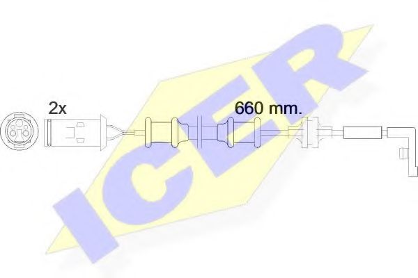ICER 610447EC Скобы тормозных колодок ICER 