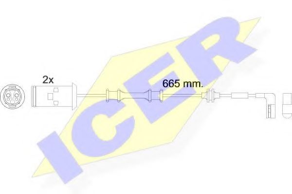 ICER 610451EC Скобы тормозных колодок ICER 