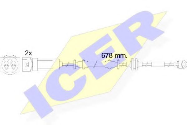 ICER 610452EC Скобы тормозных колодок ICER 