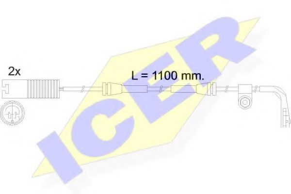 ICER 610457EC Скобы тормозных колодок ICER 