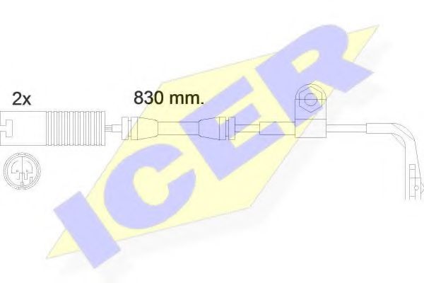 ICER 610458EC Скобы тормозных колодок ICER 