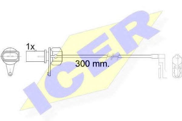 ICER 610459C Скобы тормозных колодок ICER 