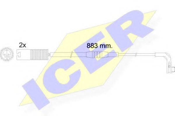 ICER 610480EC Скобы тормозных колодок ICER 
