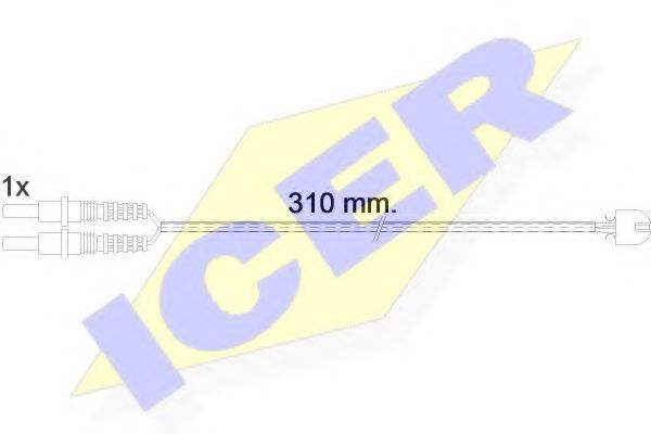 ICER 610496C Скобы тормозных колодок ICER 