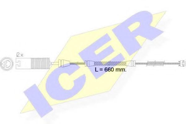 ICER 610497EC Тормозные колодки ICER для ROVER