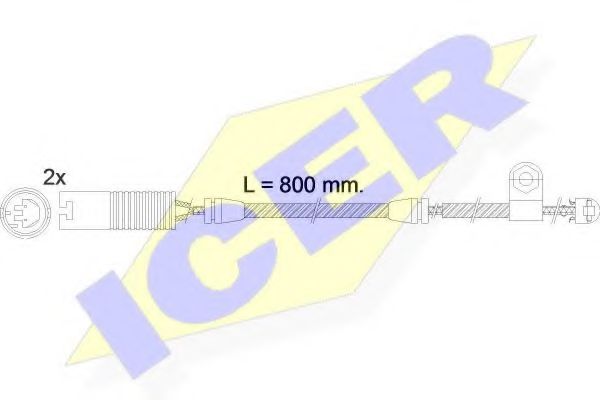 ICER 610499EC Скобы тормозных колодок ICER 