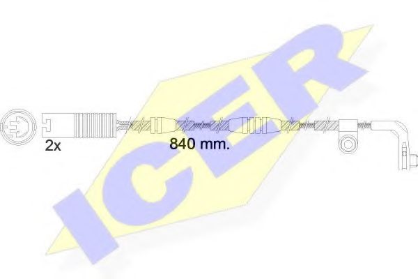 ICER 610502EC Скобы тормозных колодок ICER 