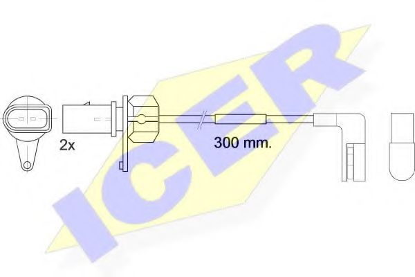 ICER 610507EC Скобы тормозных колодок ICER 