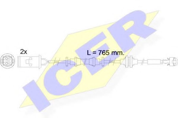 ICER 610535EC Скобы тормозных колодок ICER 