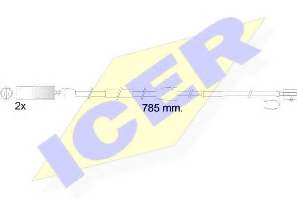 ICER 610536EC Тормозные колодки ICER для LAND ROVER