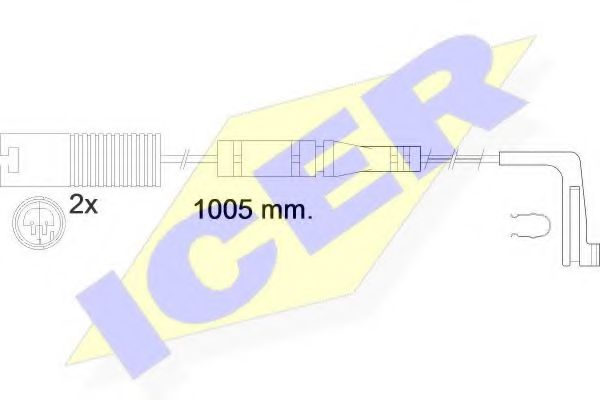 ICER 610537EC Скобы тормозных колодок ICER 