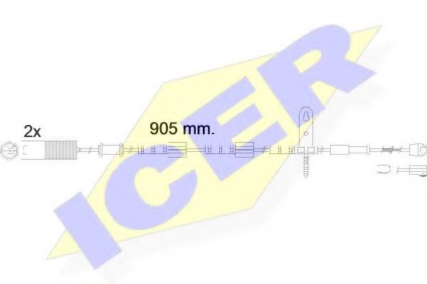 ICER 610543EC Скобы тормозных колодок ICER 