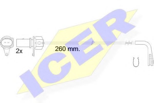 ICER 610545EC Скобы тормозных колодок ICER 