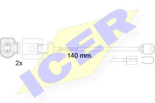 ICER 610547EC Тормозные колодки ICER для PORSCHE