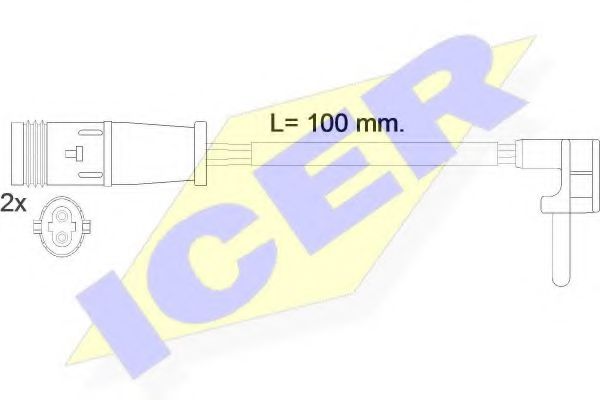 ICER 610548EC Скобы тормозных колодок ICER 