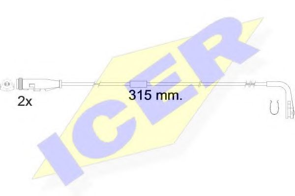 ICER 610549EC Скобы тормозных колодок ICER 