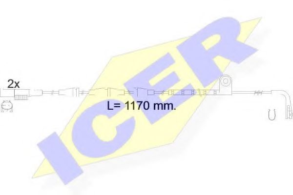 ICER 610550EC Скобы тормозных колодок ICER 