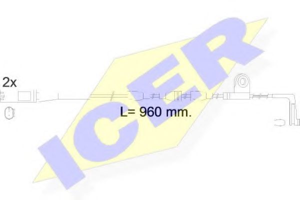ICER 610553EC Скобы тормозных колодок ICER 