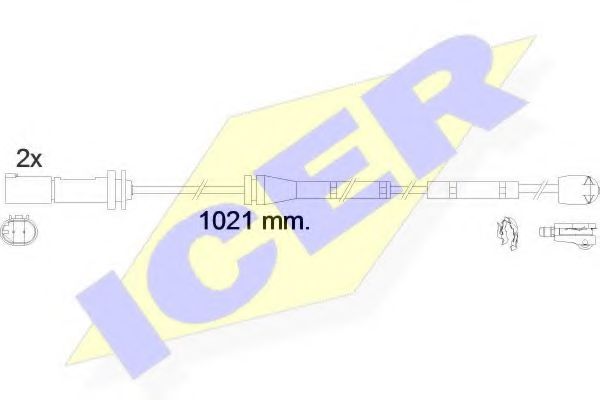 ICER 610554EC Скобы тормозных колодок ICER 