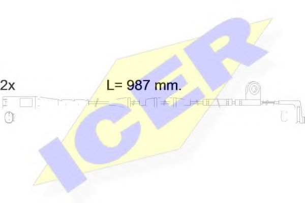 ICER 610571EC Тормозные колодки ICER для LAND ROVER