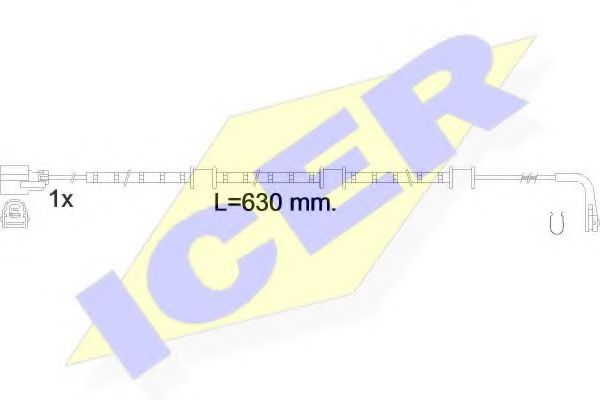 ICER 610591C Датчик износа тормозных колодок для JAGUAR XK