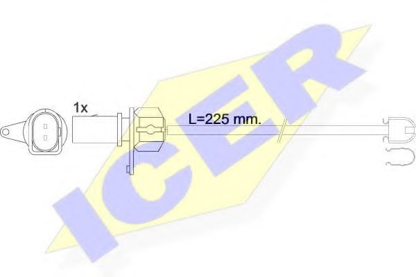 ICER 610599C Скобы тормозных колодок для AUDI R8 Spyder