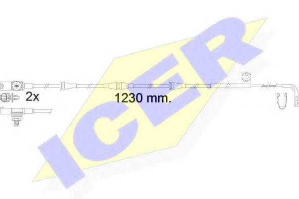 ICER 610616EC Тормозные колодки ICER для LAND ROVER