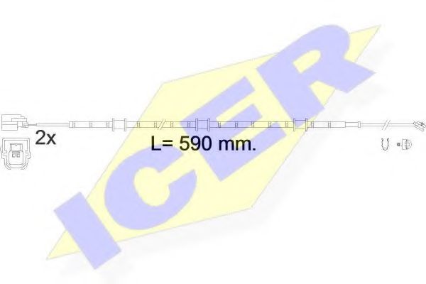 ICER 610619EC Датчик износа тормозных колодок для JAGUAR F-TYPE